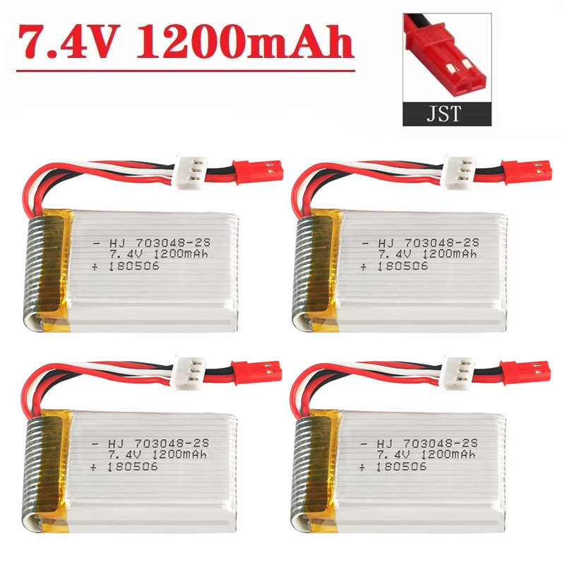 Eachine Drone E010 - Lipo Pil 2S 7.4V 1200mAh 703048