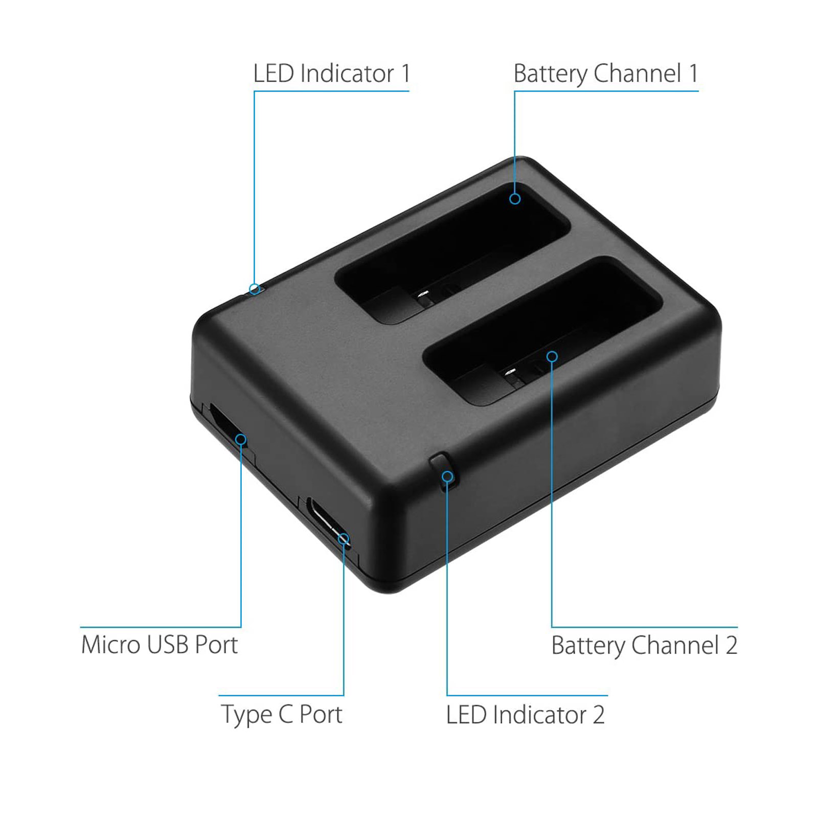 GOPRO Hero 5 Şarj Cihazı AHDBT - Drone Charger incelemesi ve fiyatı